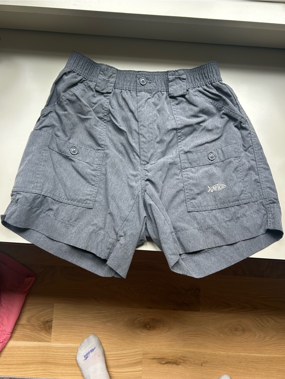 Men's Grey AFTCO Shorts